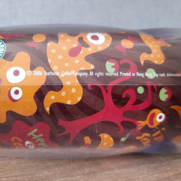 Starbucks Halloween Travel Tumbler "I'm Scary" Glow in the Dark 2006 Child Size - Picture 5 of 13